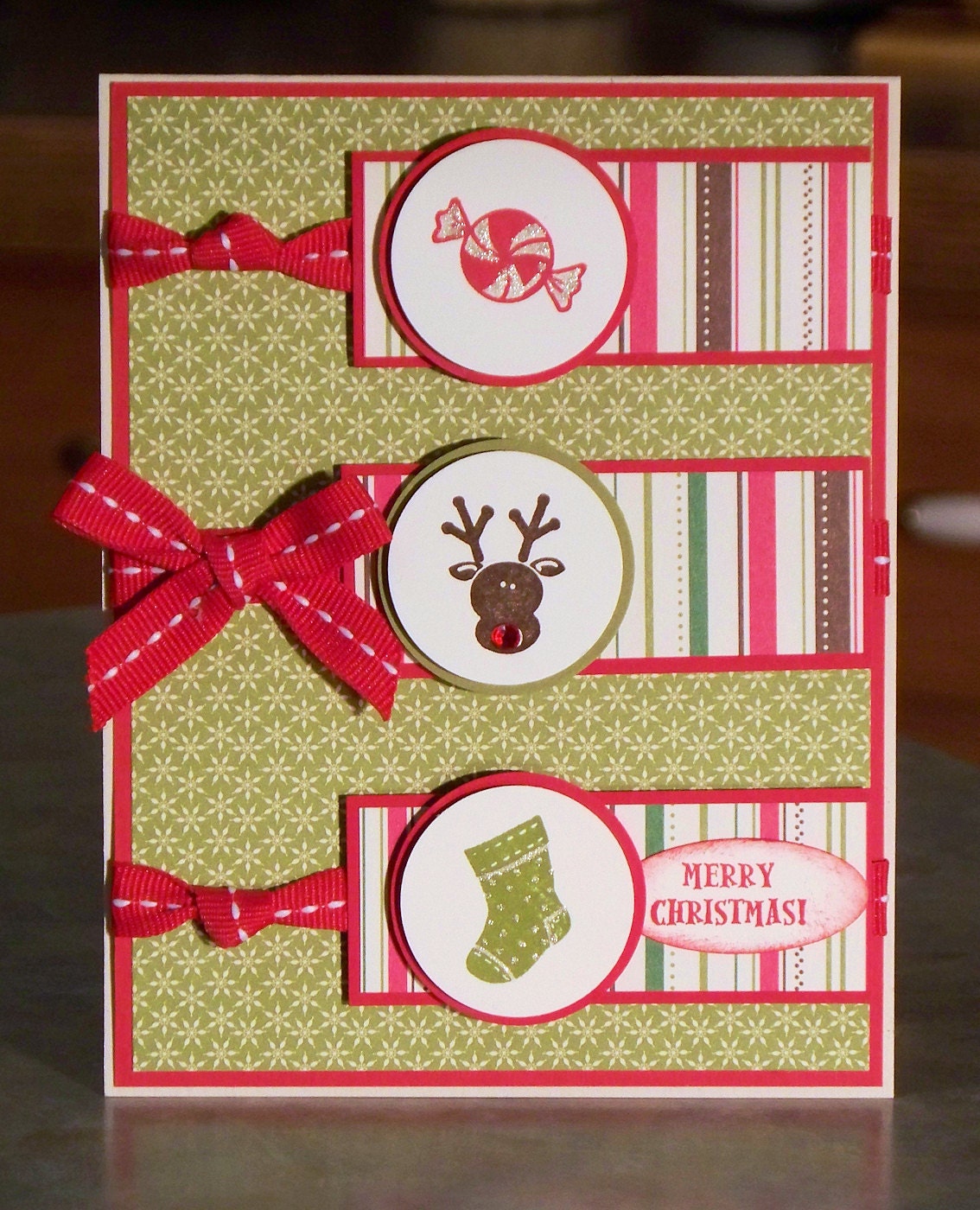 Stampin Up Holiday Sampler Christmas Card