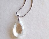50% OFF chandelier crystal necklace  - vintage & recycled jewelry