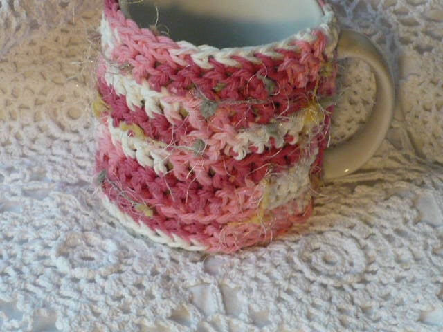 Crochet Mug Cozy Hot Beverage Warmer Insulated