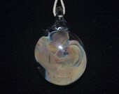 Pink Haze Glass Pendant OOAK