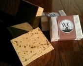 Soap Orange-Clove Raw Cut Bars, Infused with course ground cloves.