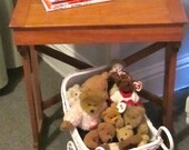 Vintage Childs Pedestal Wood Desk