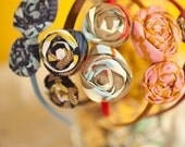 Rosette Headbands Fits Adult and Children soft flexible fabric headbands