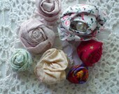 7 Fabric Rosettes-Applique-Crafts