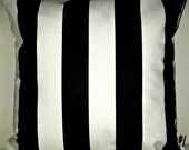 Free US shipping Elegant Designer 18x18 Pillow Cover Prints Cotton  Black/White  "Verity" fabric zipper closure