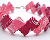 Starburst Recycled Candy Wrapper Bracelet - Great Stocking Stuffer