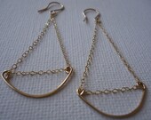 Little Dipper Dangler Earrings in 14K Gold Filled, Gift Under 50, Valetine's Day Gift