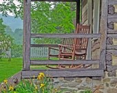 Porch and Rocking Chair Photo Greeting/Note Card