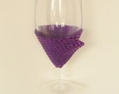 Wine Glass Holder - Purple Sequin