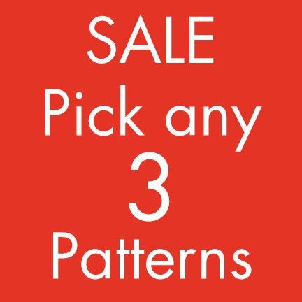 SALE- Pick any 3 Cross Stitch Patterns Your Choice