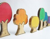 Rainbow Forest Blocks - A Waldorf and Montessori Inspired Stacking, Building, and Pretend Play Learning Toy