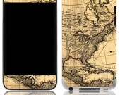 Apple iPod Touch 4th 5th Gen Skin Cover - Old Map
