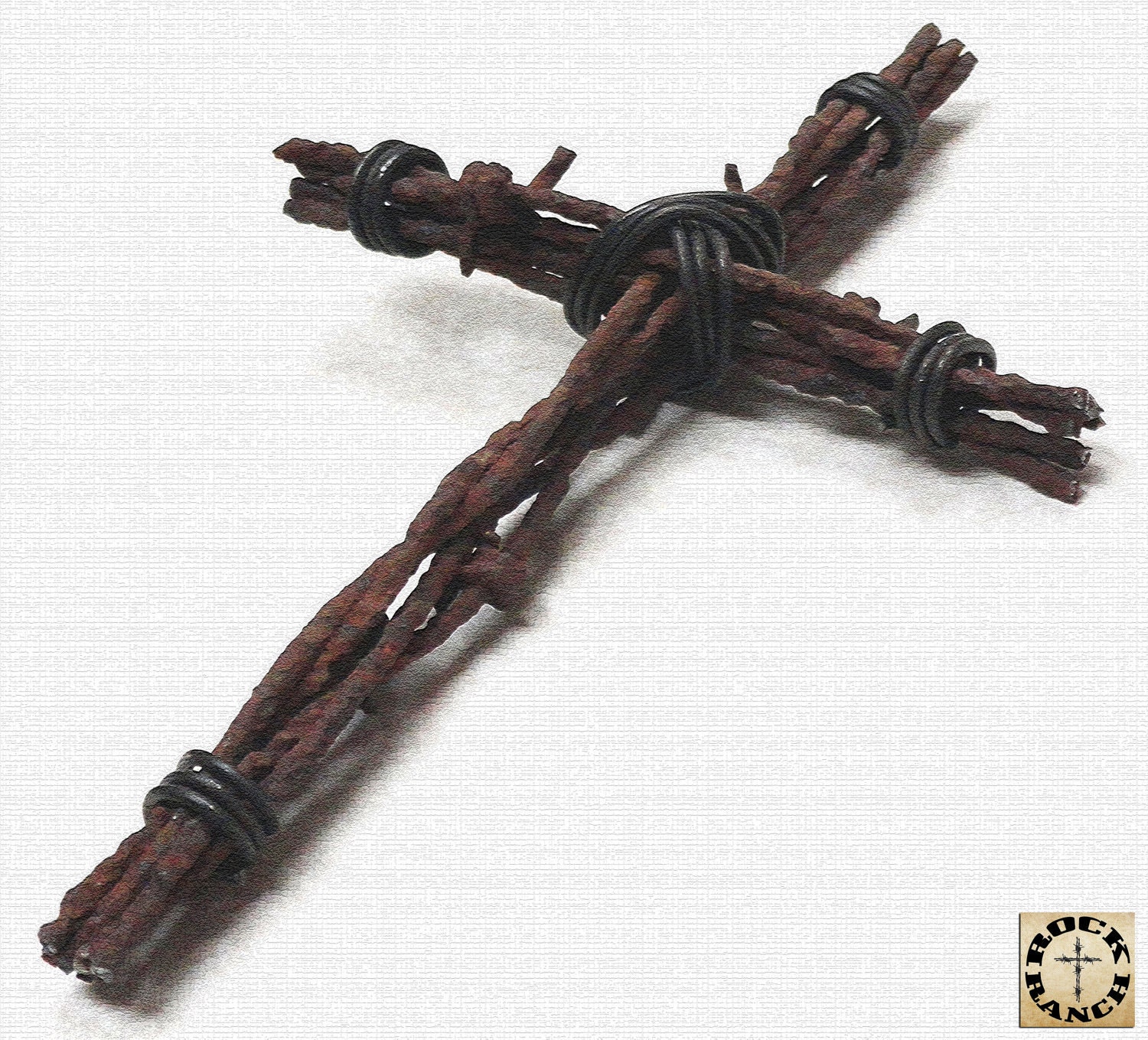 Rustic South Western Barbed Wire Cross - Rockrancher