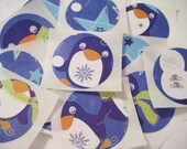 Penguin stickers 12 count