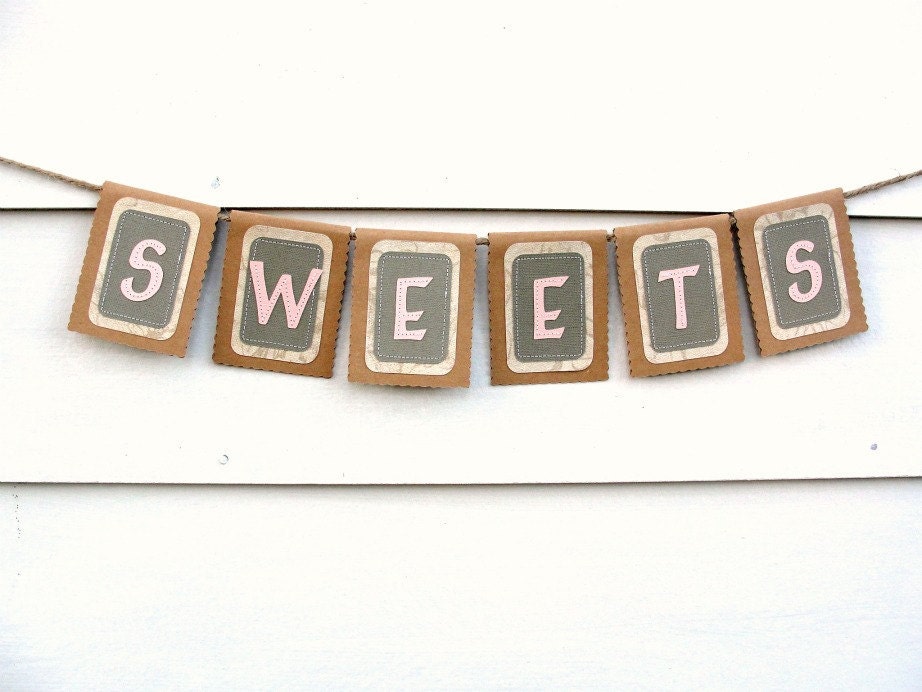 Mini SWEETS Banner, Custom Colors Available