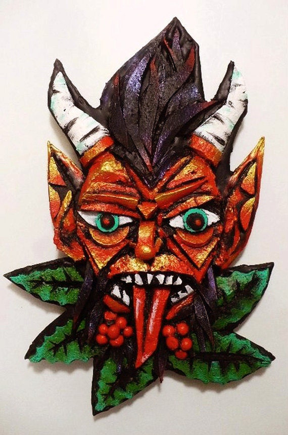 Folk Art Cork Carving - Gruss Vom Krampus