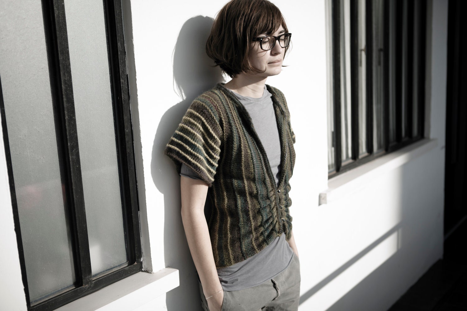 Butterfly Vest in Earthy Green