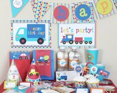 Transportation Birthday Printable Party Kit - Plane, Train, Car and Automobile Il_170x135