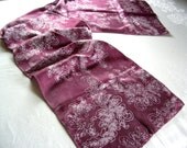sugarplum purple silk scarf