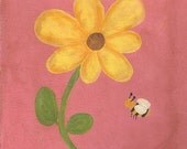 The Flower and the Bee - PRINT 8x10
