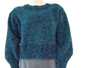 Plus Size Sweater Cropped Length 2X, Plus Size Clothing, Crocheted Sweater, Plus Size Fashion