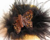Leather Bracelet, Cuff Bracelet, Leather Bracelets "Feather"