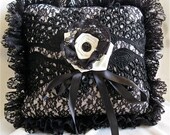 Sale Tuxedo Lace: lolita Ring Bearer Pillow Larger Keepsake