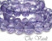 10 Amethyst 5 - 5.5mm faceted rondelles