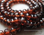20 Garnet 5mm -5.5mm faceted rondelles