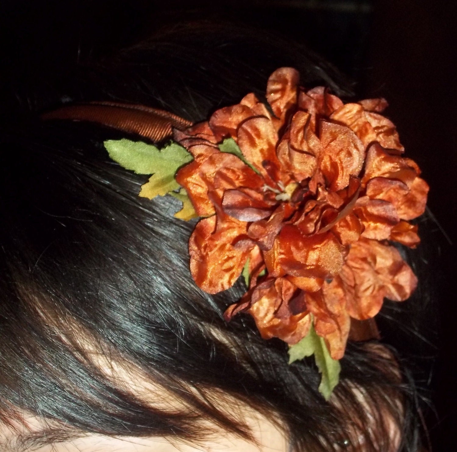 Flower headband autumn woodland wildflowers wedding bridesmaids bridal kids photo prop