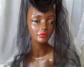 Black Veiled Wedding or Mourning