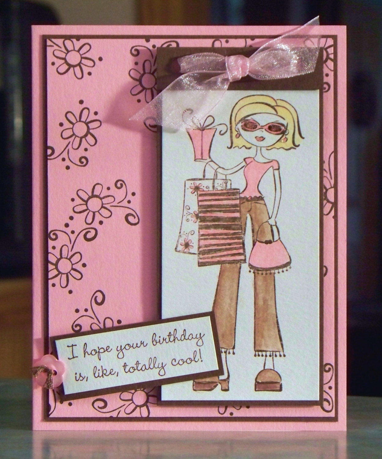 Birthday Card, Stampin Up Totally Cool Shopper