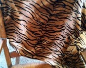 Minky baby or toddler blanket, faux tiger fur for your little animal lover