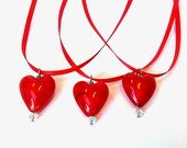 Red Heart Necklace for Valentine's Day