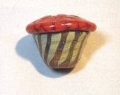 Acorn Lampwork Glass Bead