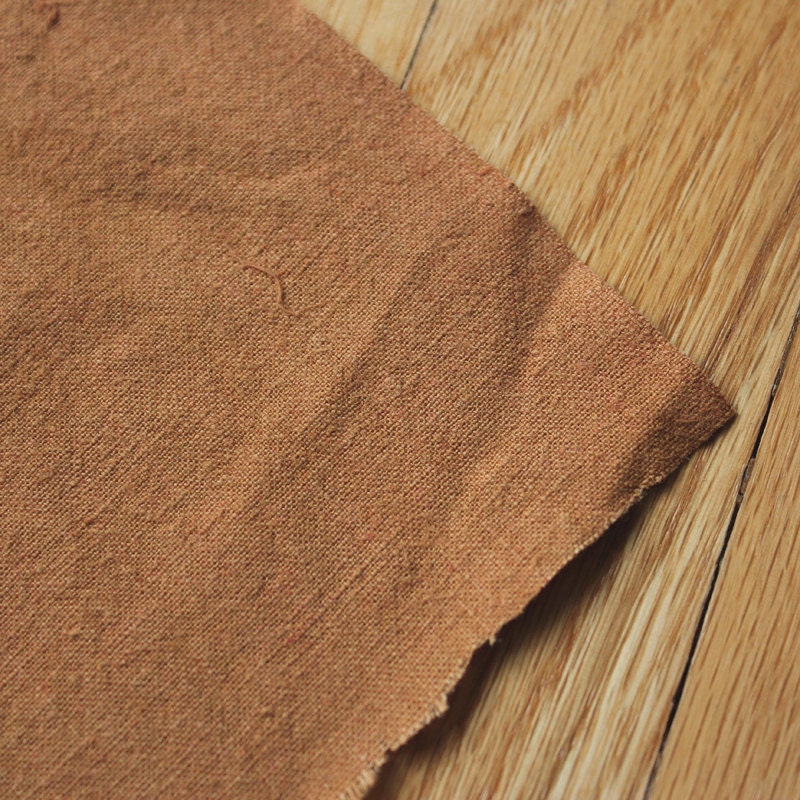 Organic Cotton Hemp Fabric CURRY