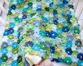 Crochet Floral Baby Blanket - PDF Pattern