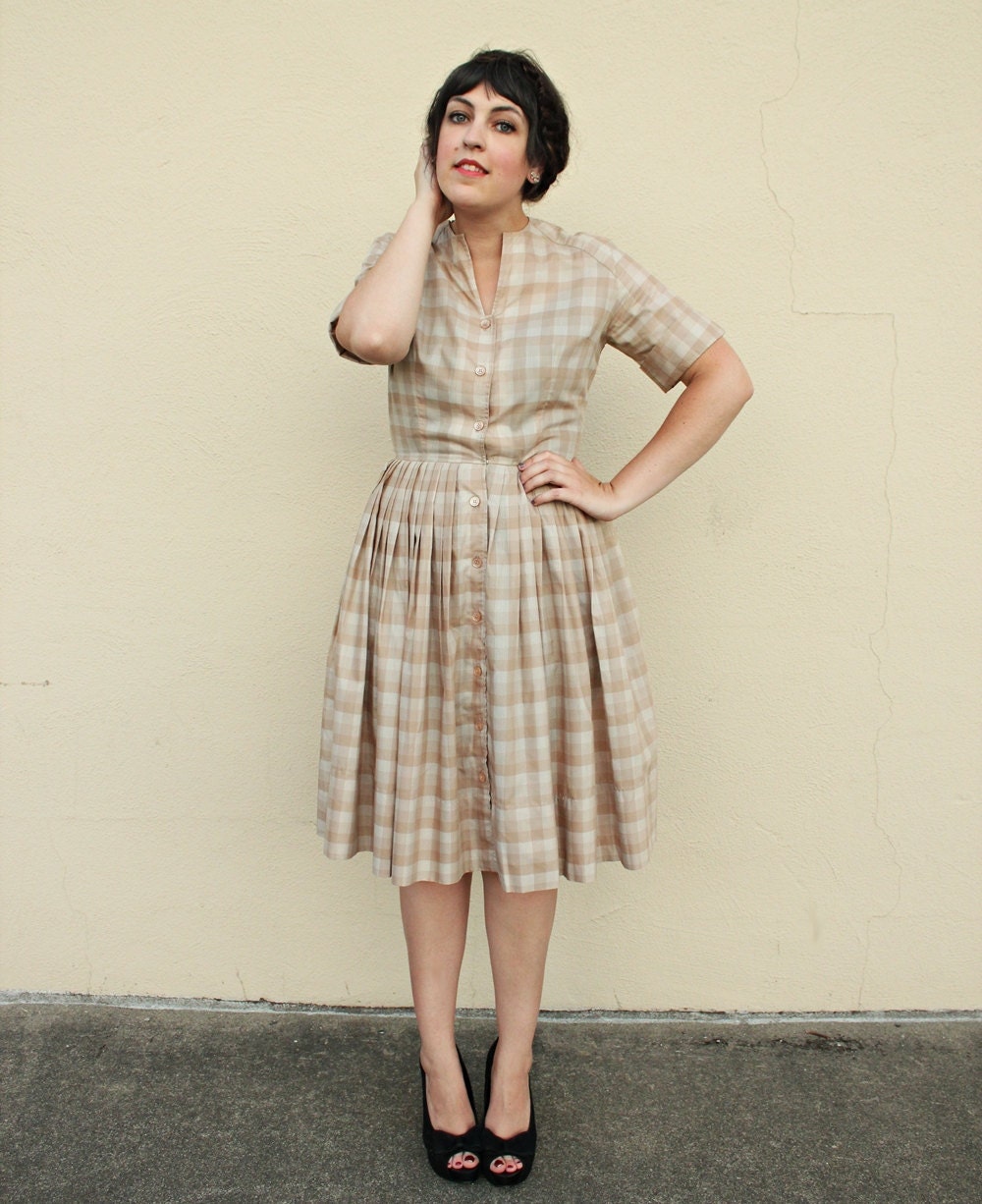 Vintage Dress / Silk Dress / Day Dress / 1960s