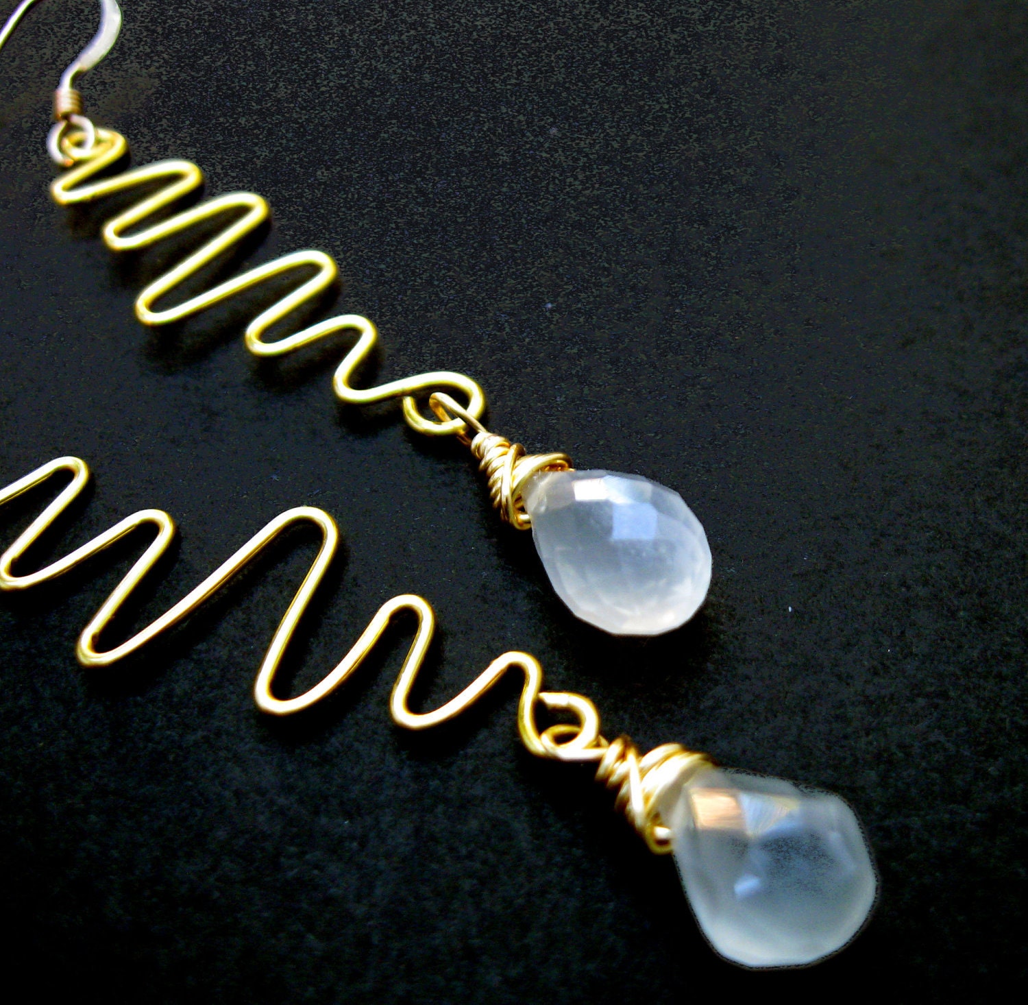 Gold Zigzag Earrings SALE