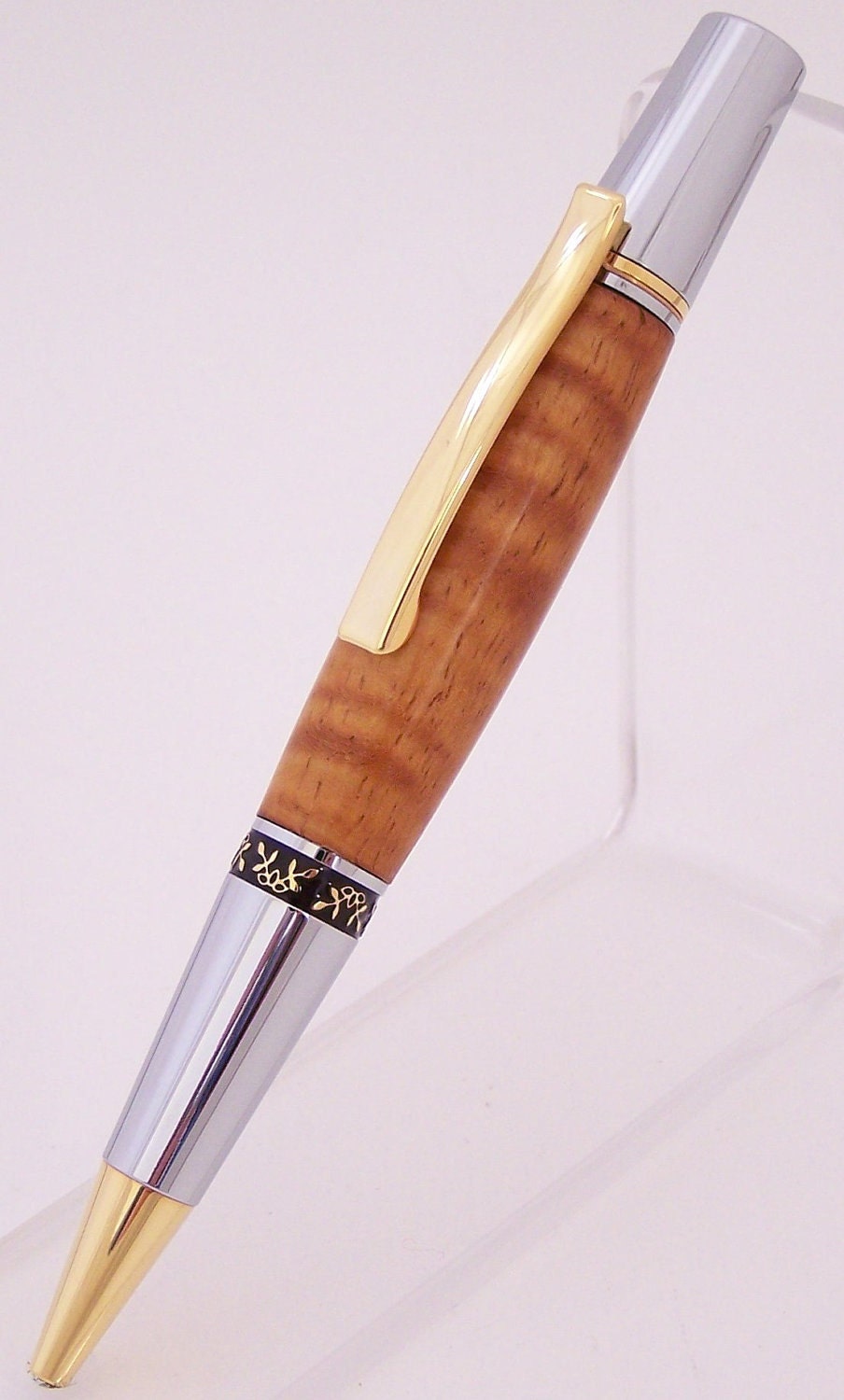 Curly Koa Wood Elegant Beauty Ballpoint Pen (Handmade in USA)