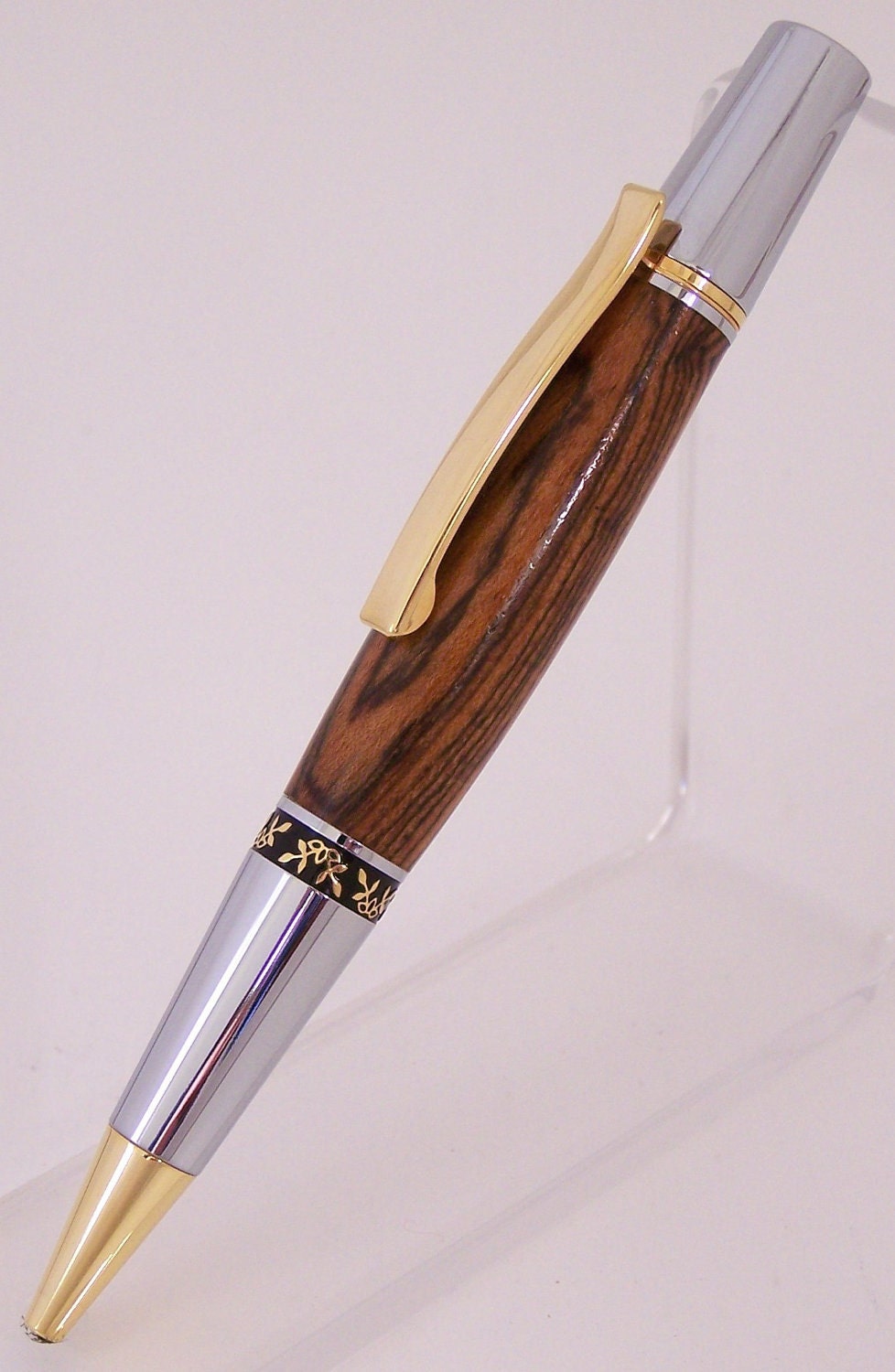 Bocote Wood Elegant Beauty Ballpoint Pen (Handmade in USA)
