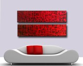 original abstract painting ,Huge Canvas painting, original painting, Red modern abstract art deco, contemporary abstract art .