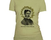 THE COLOR OLIVE - Organic Cotton Scoop Neck Tshirt - Pick your design - Hand-dyed
