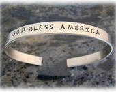 Personalized 'German Silver' Cuff Bracelet with Names on It