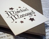 Harry Potter Marauder's Map Inspired "Mischief Managed" Bookmark