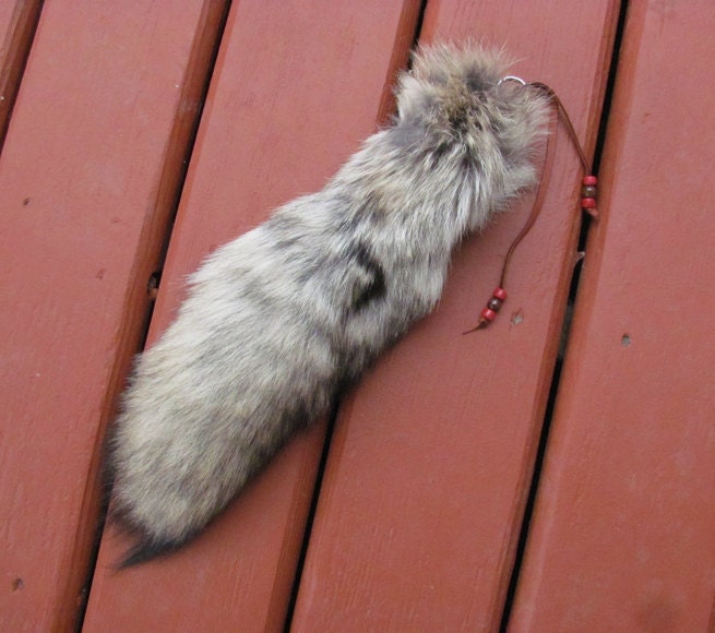 Real Beautiful XL Coyote Tail Keychain