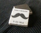 Mustache Wedding Favors, Save the Date Magnets, Set of 25