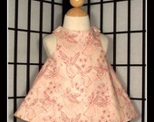 Pixie Toile Floral Reversible Wrap Dress 3m-6m