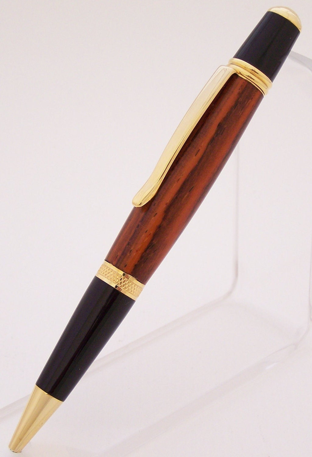 Cocobolo Wood Sierra Style Ballpoint Pen (Handmade in USA)