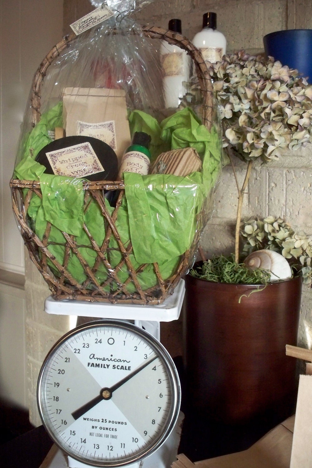 Custom Handmade Organic Gift Basket